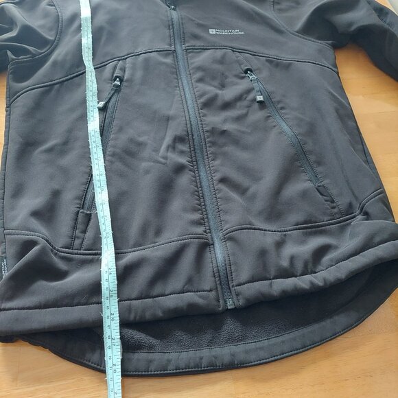 Mountain Warehouse Showerproof Black Zipped Jacket Black Men's Medium - Picture 15 of 15